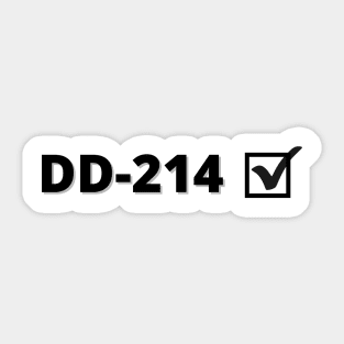 DD-214 / RETIRED MILITARY VETERAN (USA) Sticker